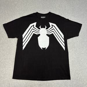 Marvel T-Shirt Mens XL Impact Venom Spider Pullover Crew Neck Black Short Sleeve